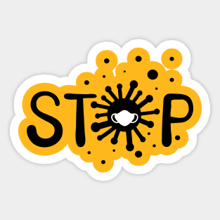Stop COVID-19 Sticker